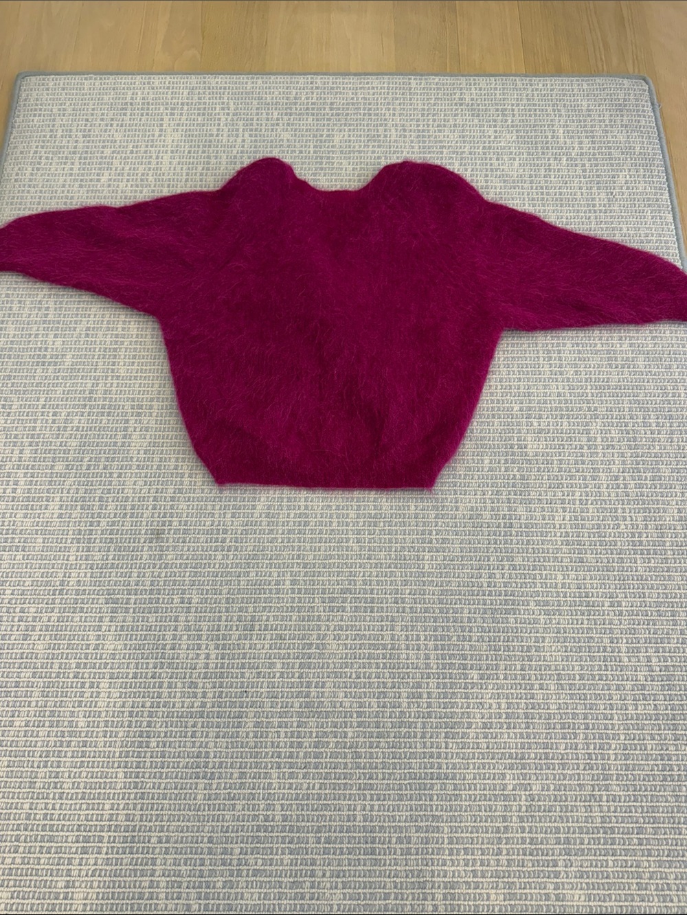 ba&sh Magenta Fuzzy Turtleneck Sweater